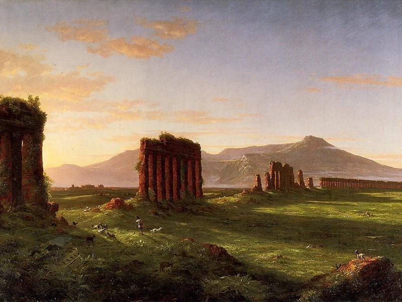 1801-Thomas Cole - Campagna romana - Hartford, Wadsworth Atheneum